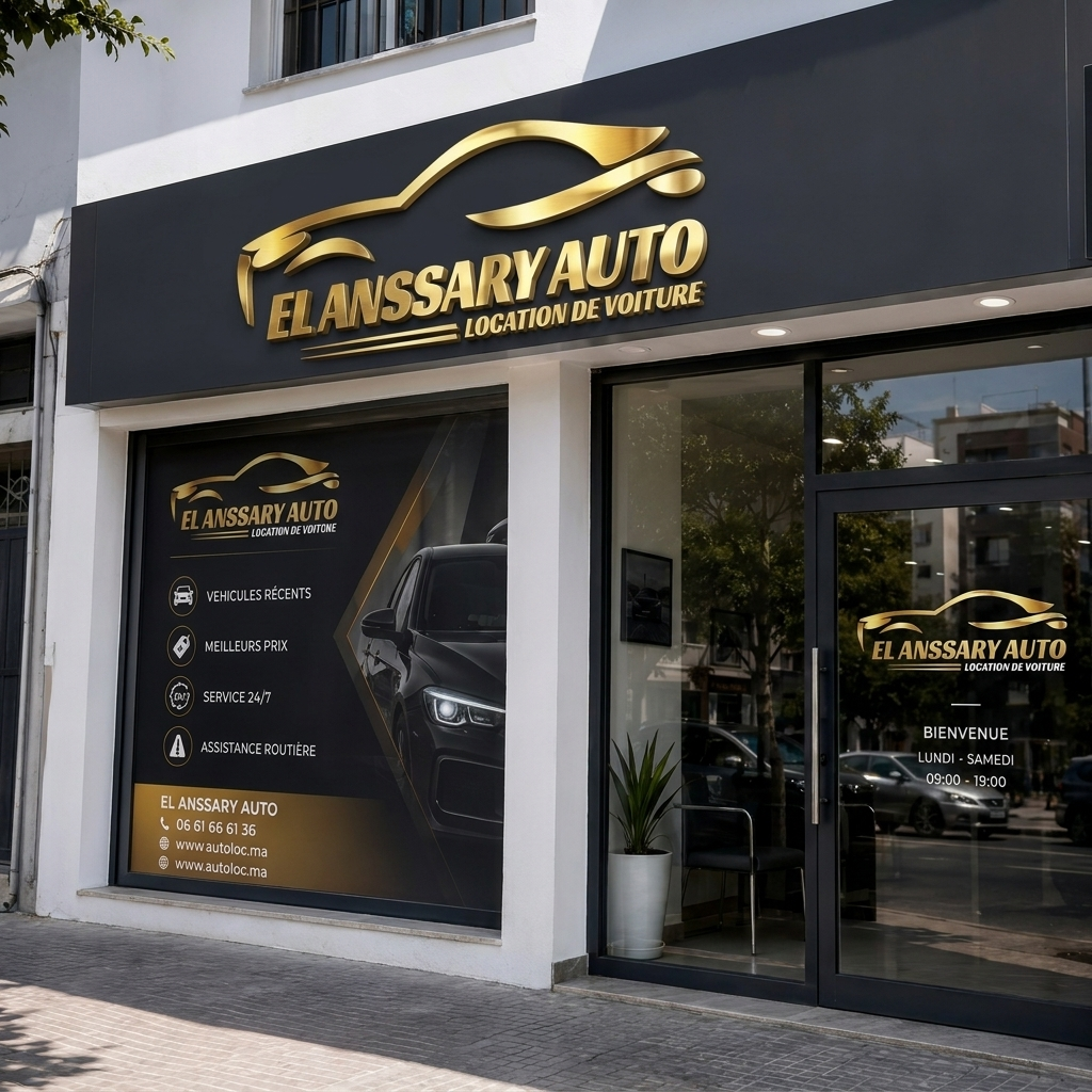 Façade de l'agence EL ANSSARY AUTO